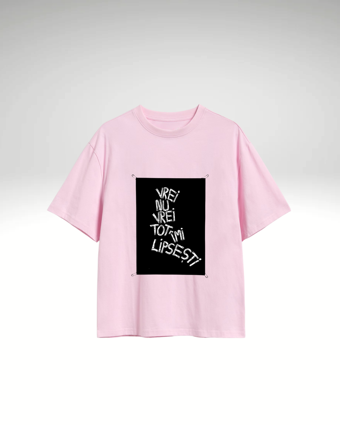 Tricou Vrei nu vrei tot îmi lipsești (cu print detașabil)