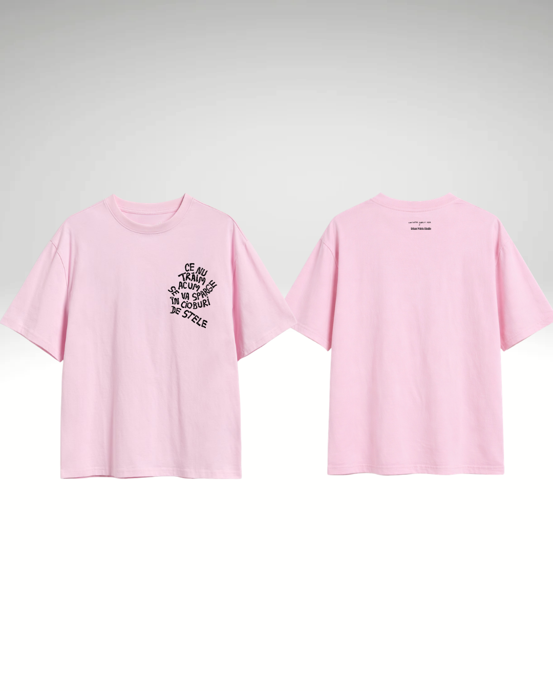 Tricou ce nu trăim acum - print față