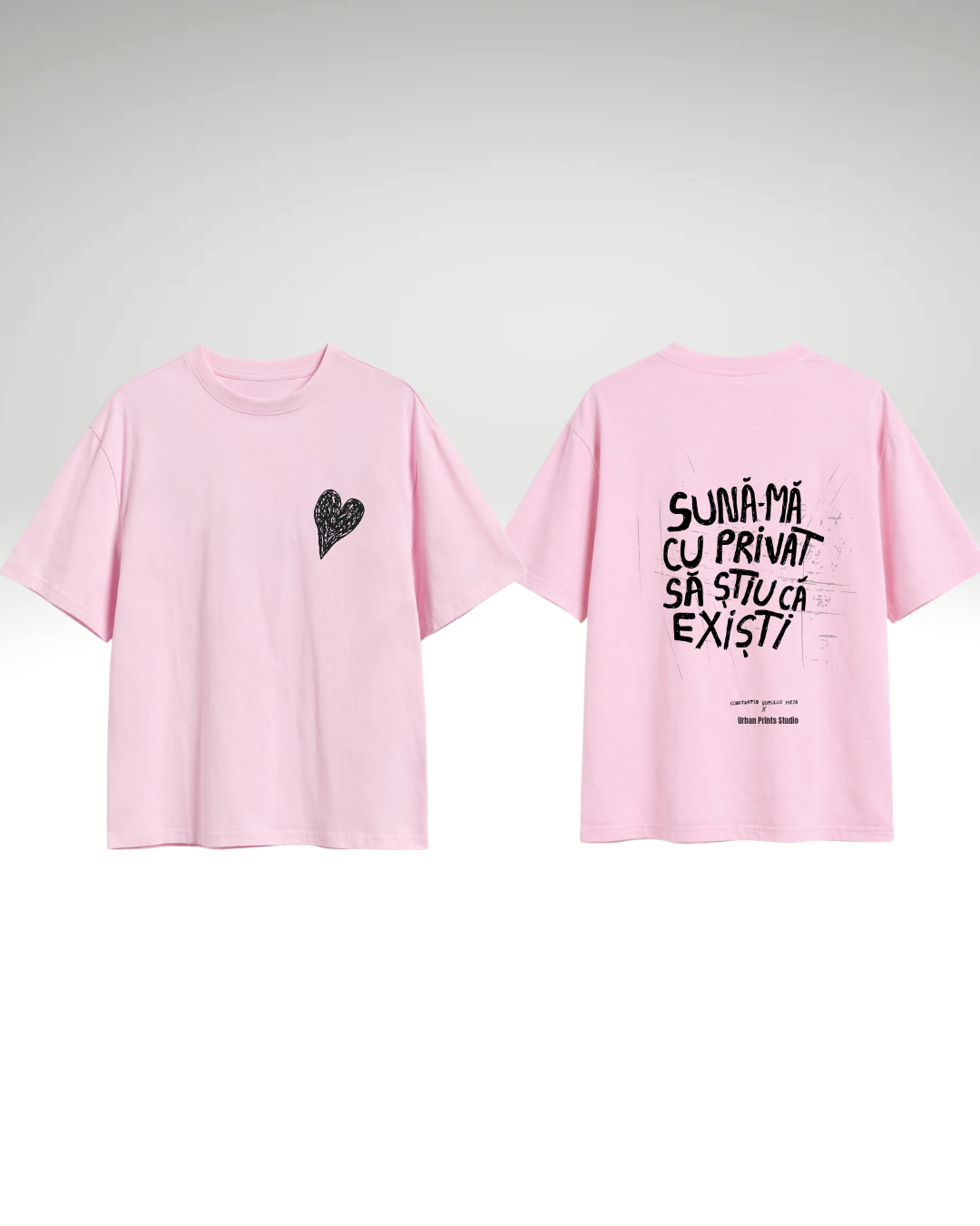 Tricou Sună-mă cu privat - print spate