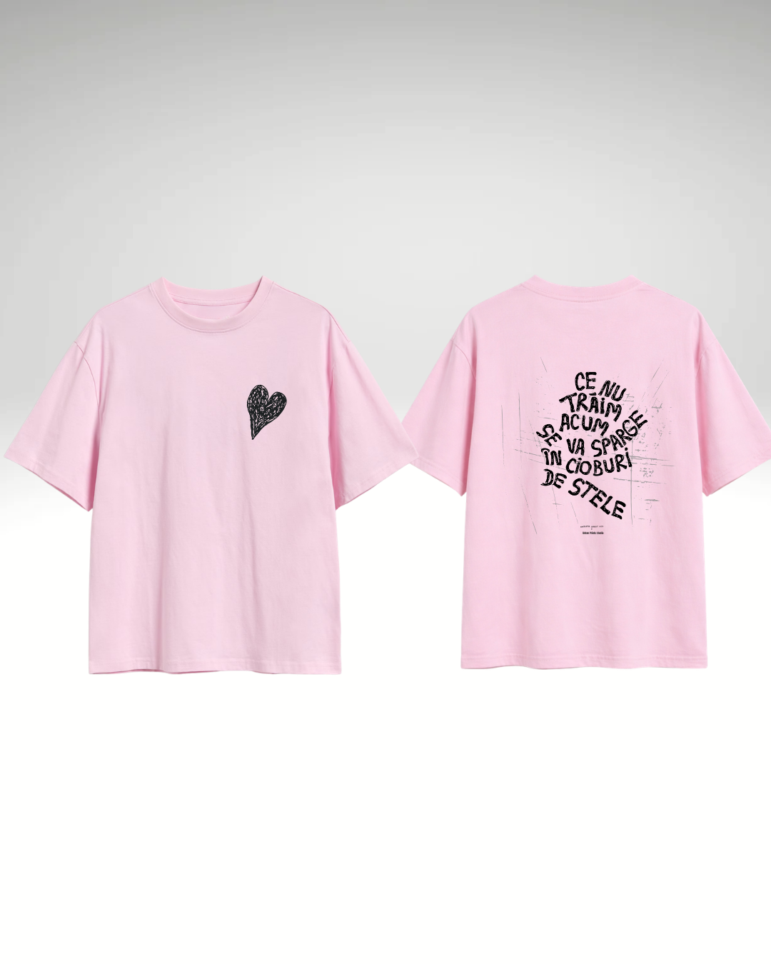 Tricou ce nu trăim acum - print spate