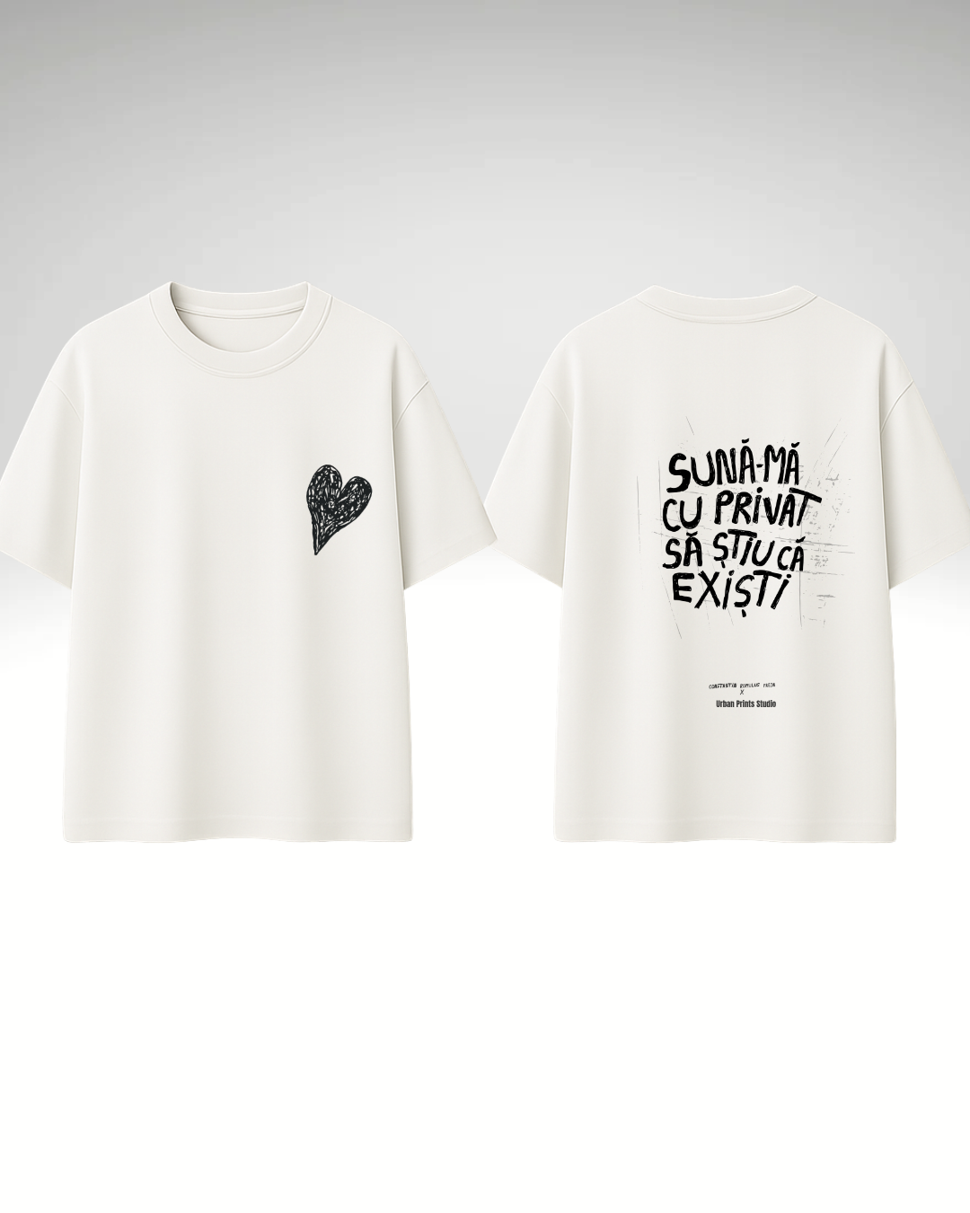 Tricou Sună-mă cu privat - print spate