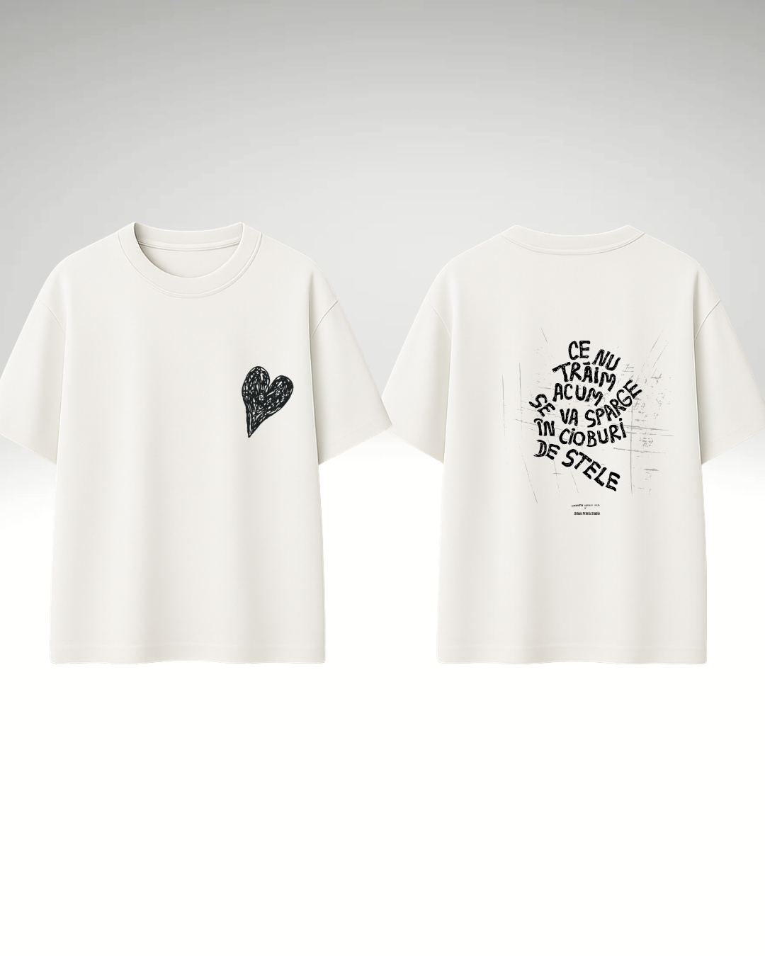 Tricou ce nu trăim acum - print spate