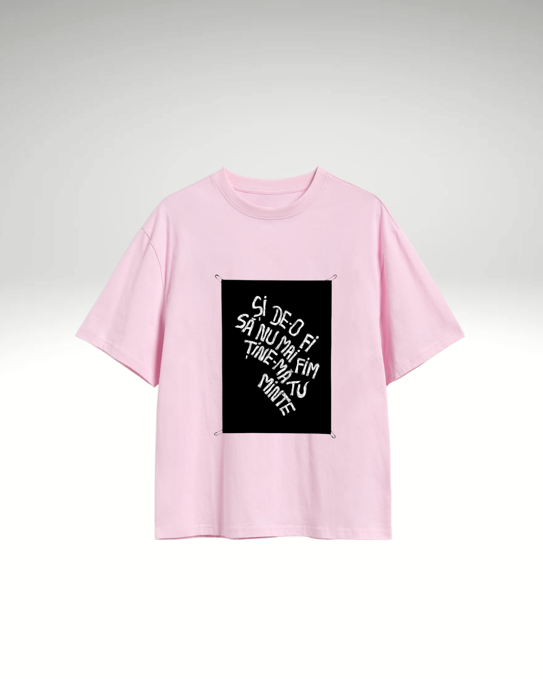 Tricou Și de-o fi sǎ nu mai fim ține-mă tu minte (cu print detașabil)