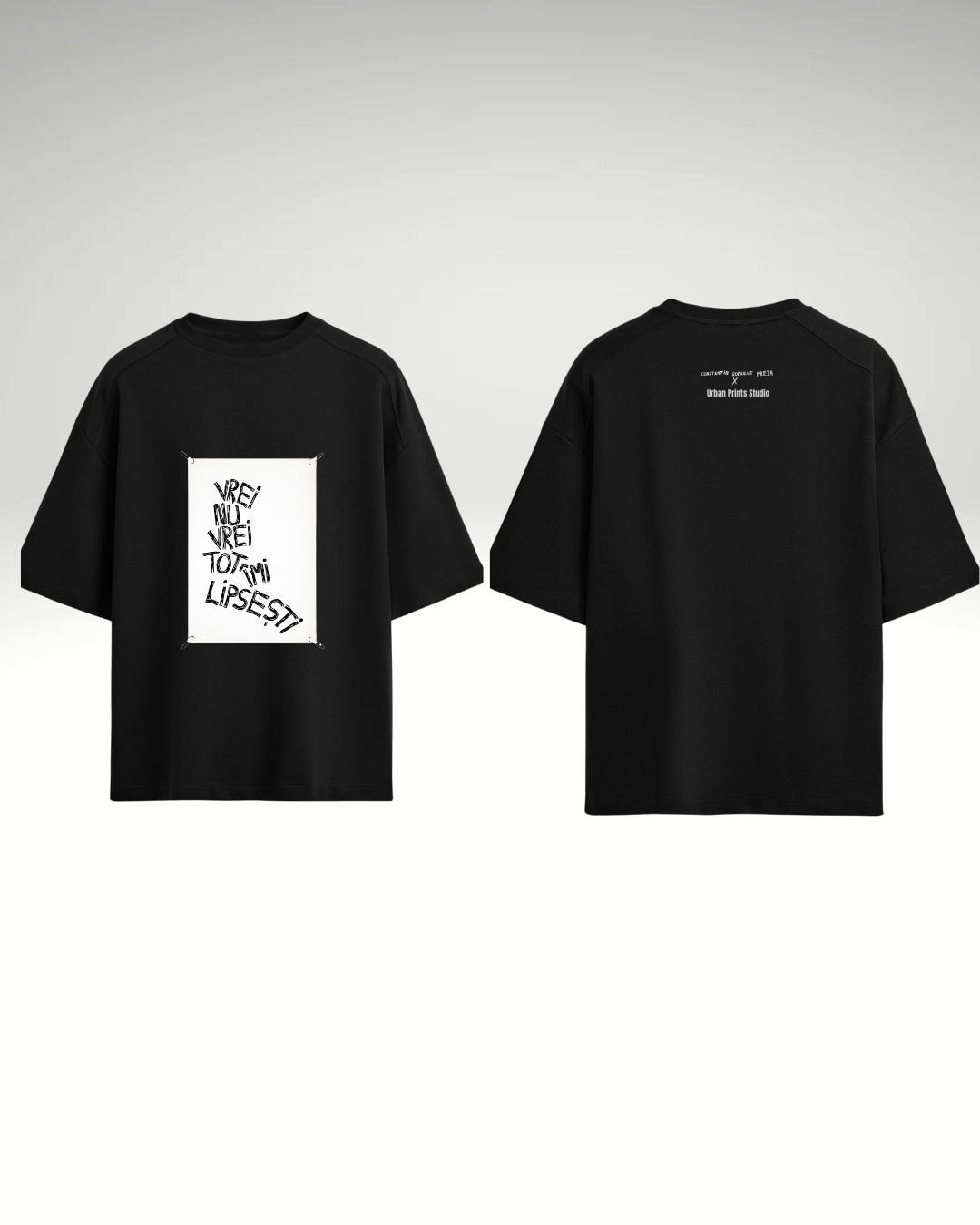 Tricou Vrei nu vrei tot îmi lipsești (cu print detașabil)