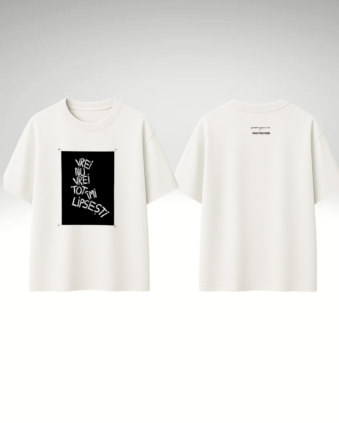 Tricou Vrei nu vrei tot îmi lipsești (cu print detașabil)