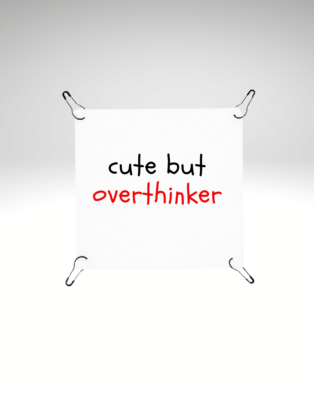 Print detașabil - cute but overthinker