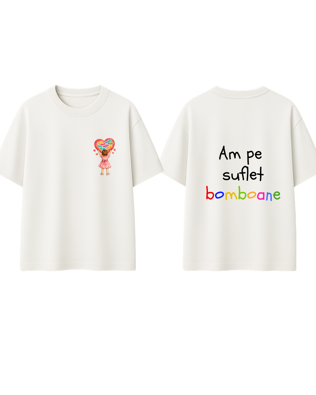 Am pe suflet bomboane - ilustrație față/fetiță
