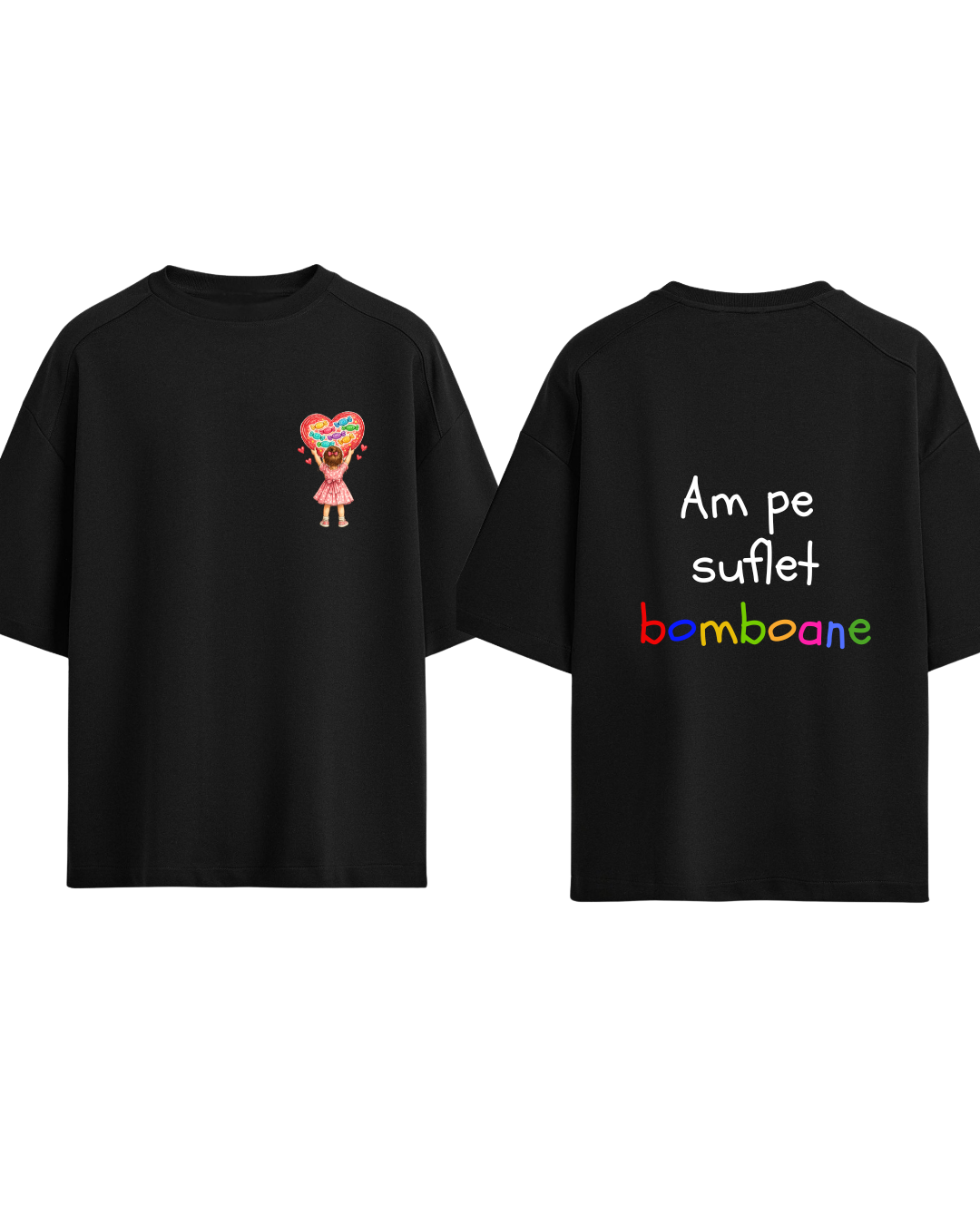 Am pe suflet bomboane - ilustrație față/fetiță