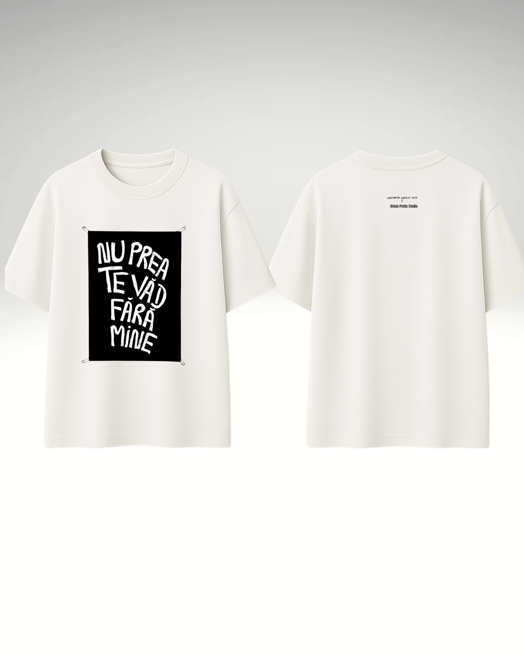 Tricou Nu prea te văd fără mine (cu print detașabil)