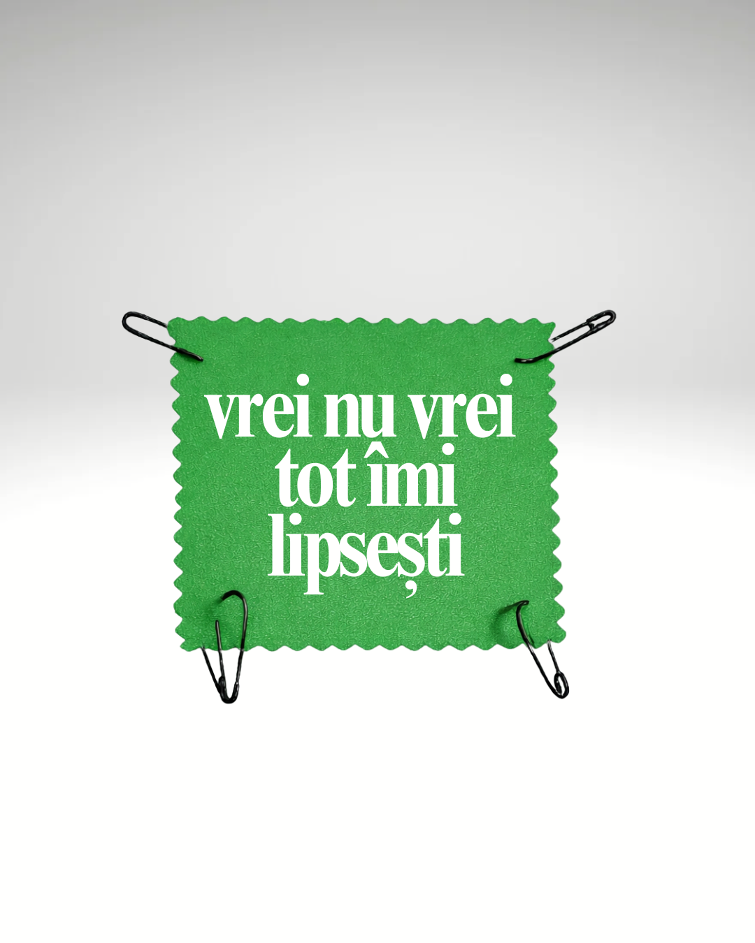 vrei nu vrei tot îmi lipsești - Urban Prints Studio
