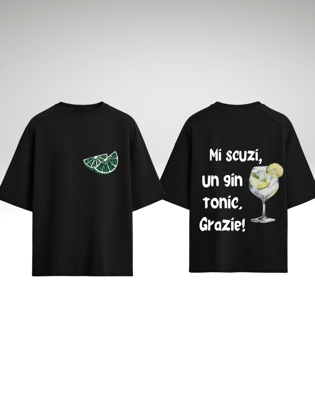 Tricou Mi scuzi, un gin tonic