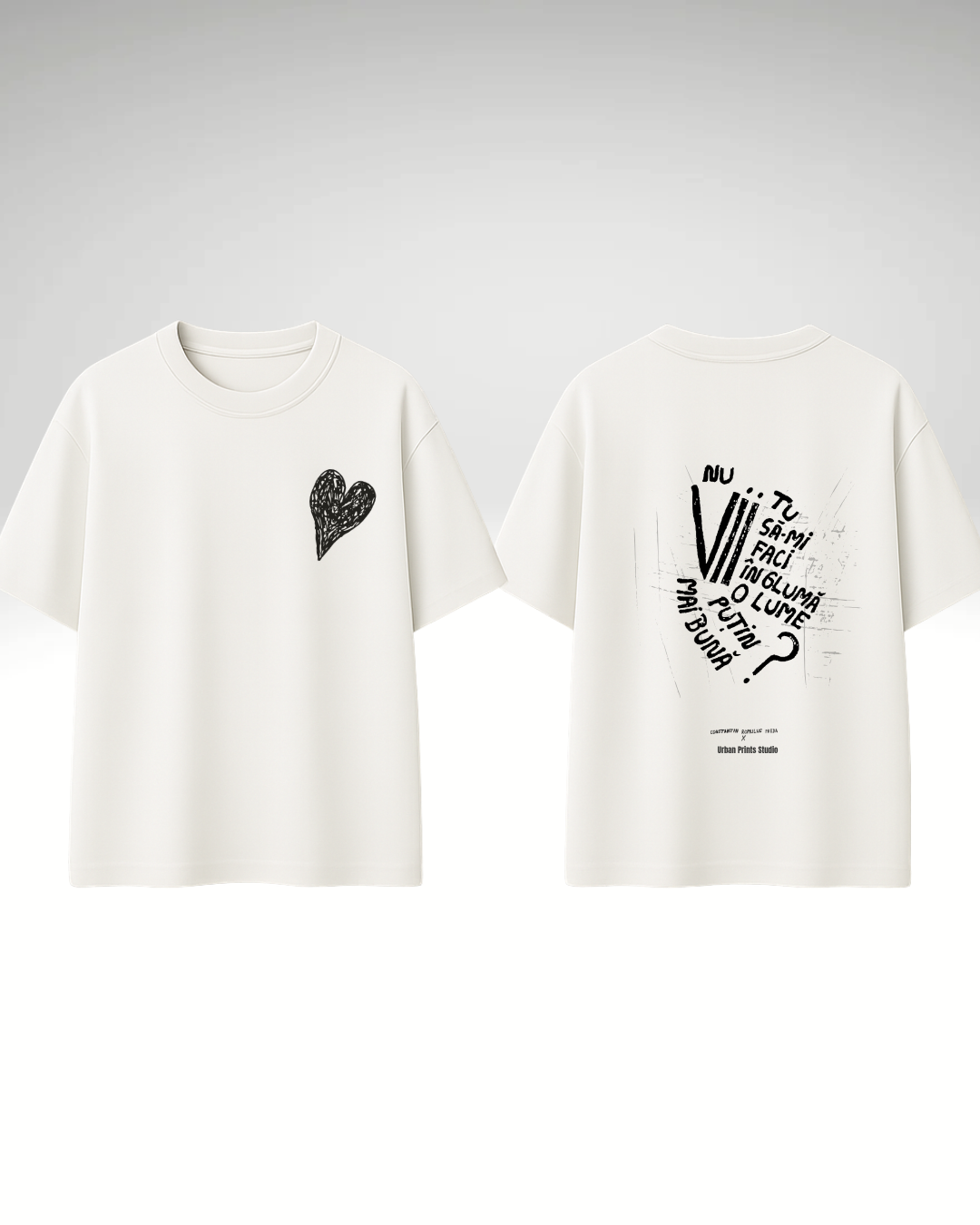 Tricou nu vii tu să-mi faci în glumă o lume puțin mai bună?