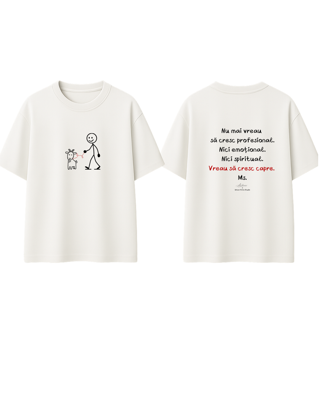 Tricou Vreau să cresc capre