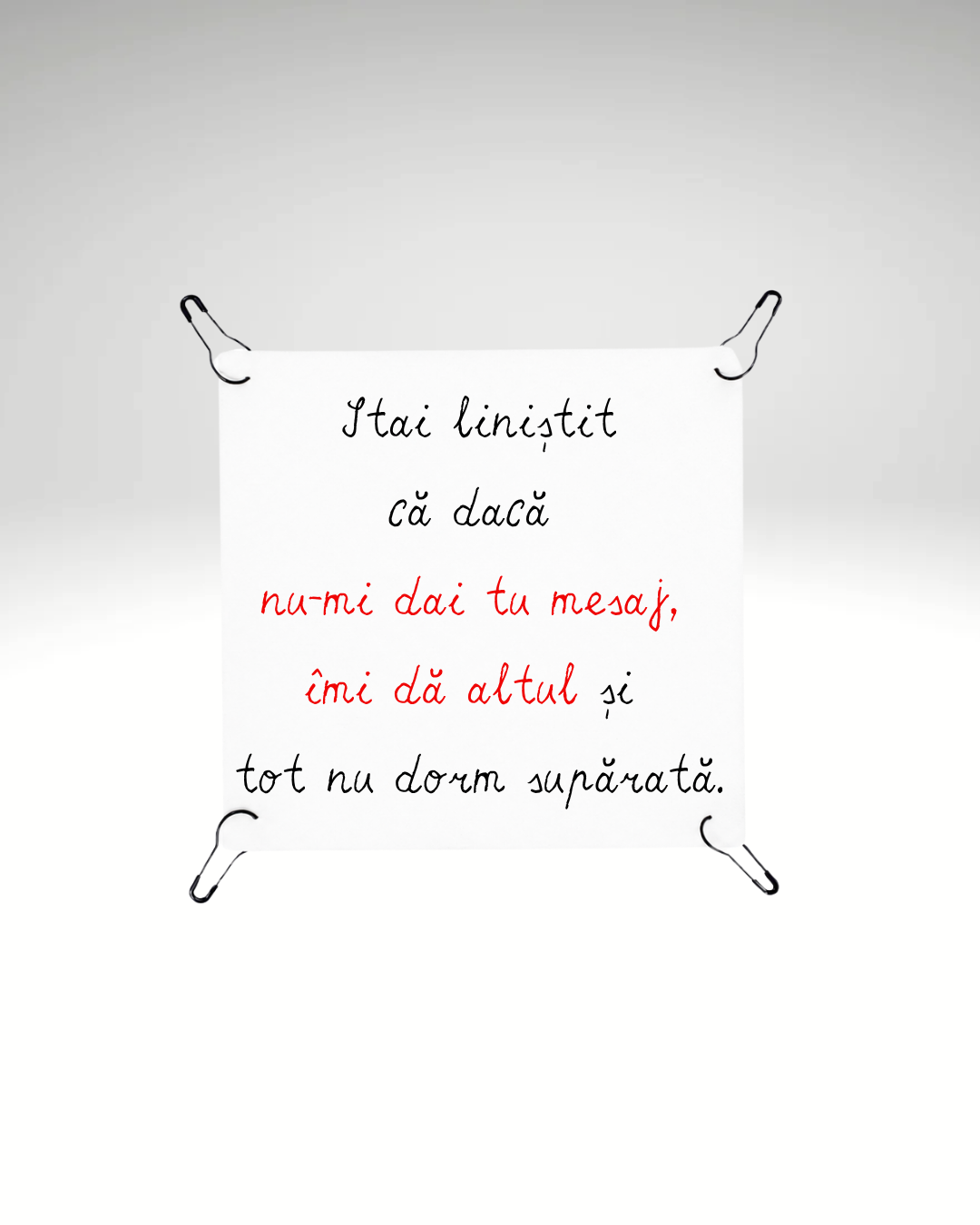 Print detașabil Stai liniștit
