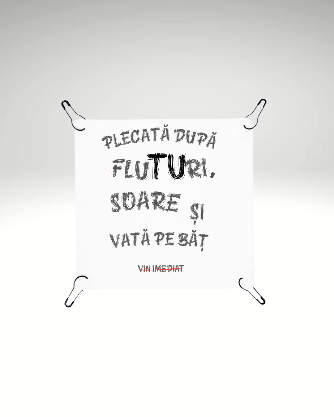Print detașabil Plecată după fluturi