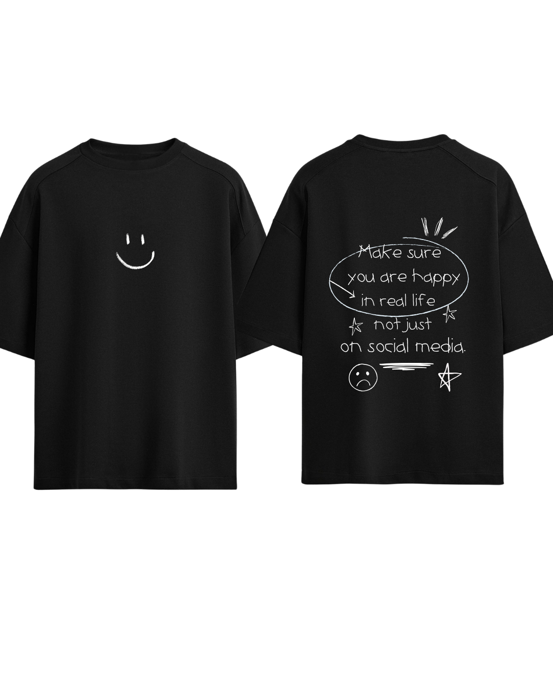 Tricou happy in real life