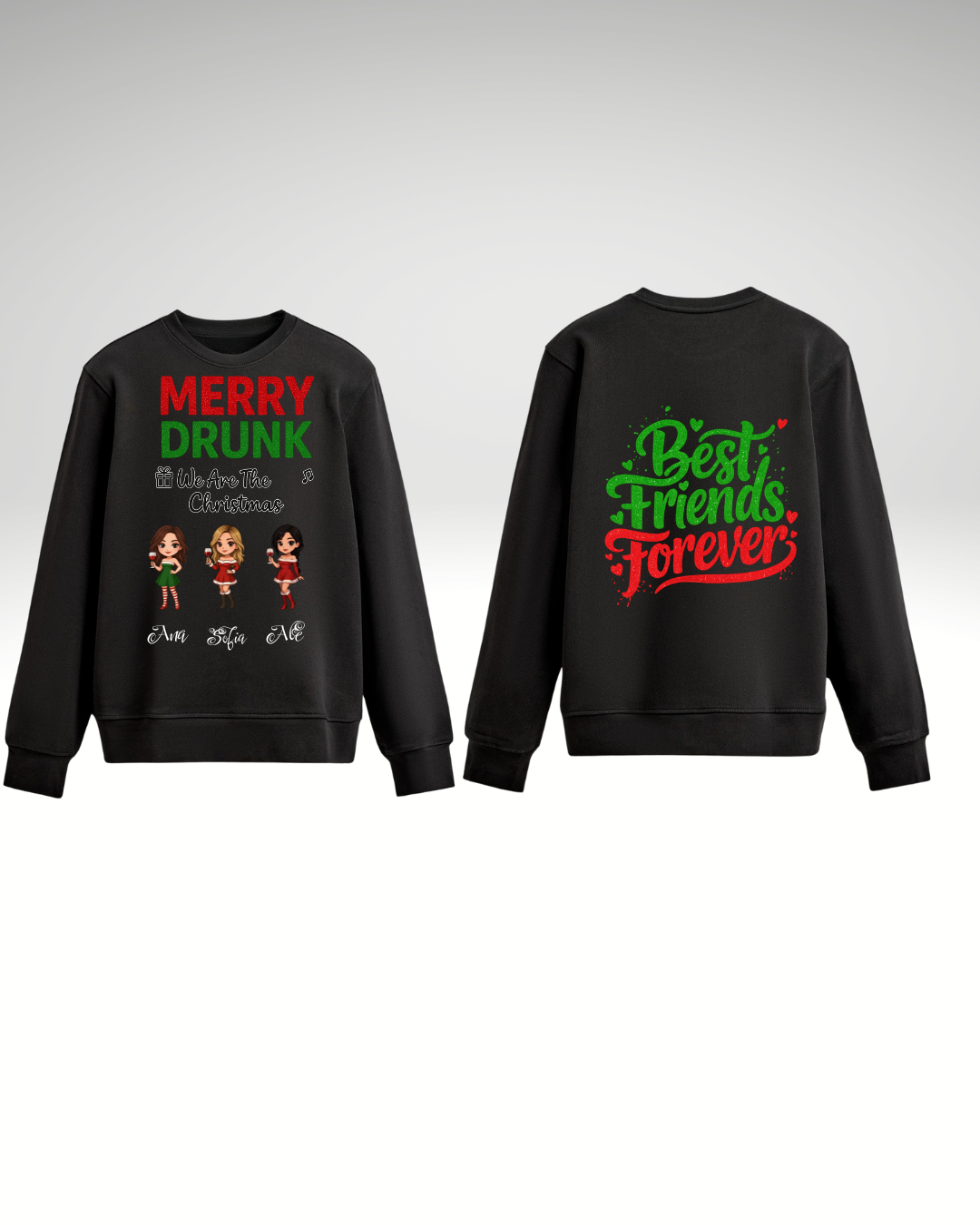 Hanorac fără glugă Merry Drunk