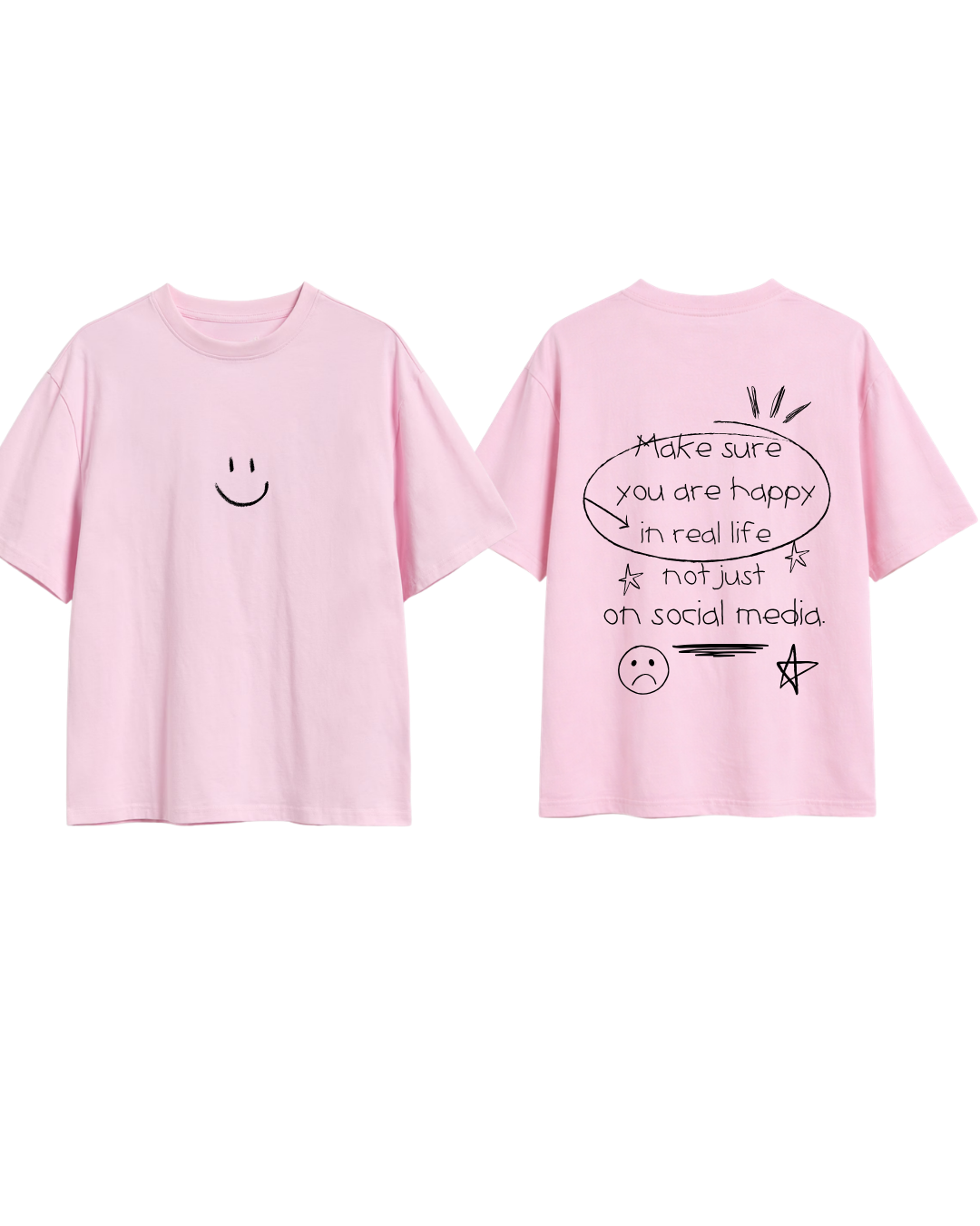 Tricou happy in real life