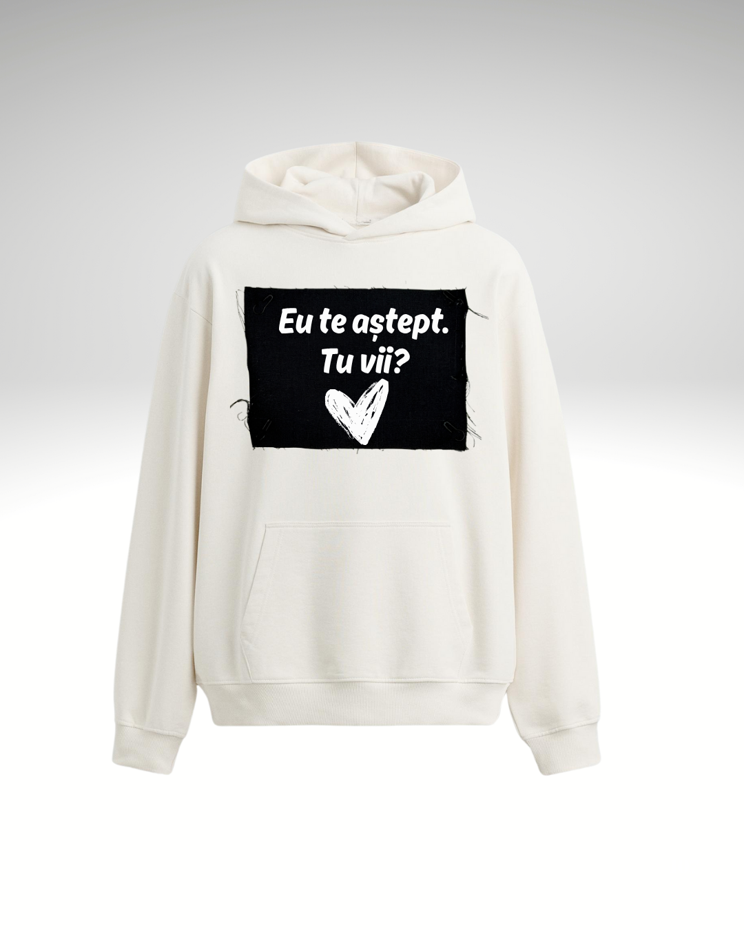 Hanorac Eu te aștept. Tu vii?