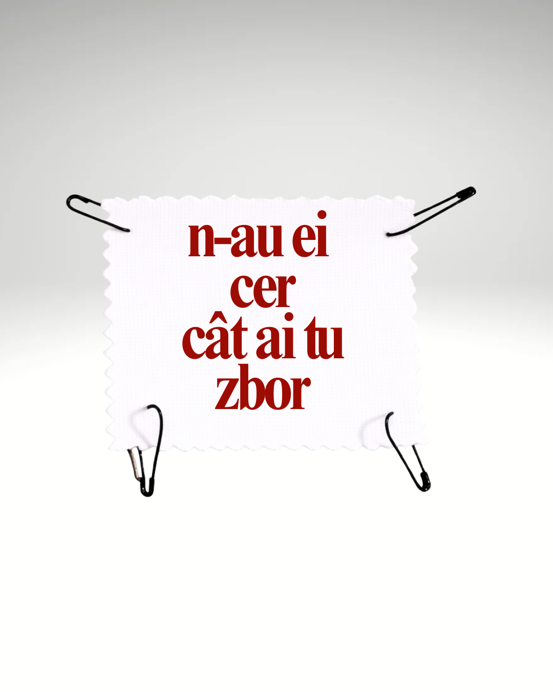 N-au ei cer cât ai tu zbor - Urban Prints Studio