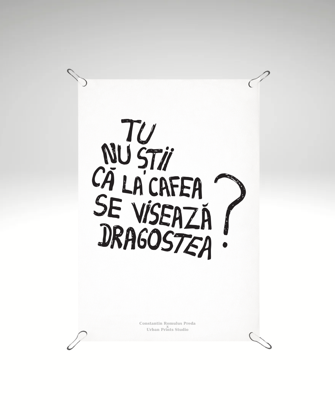 Print detașabil Tu nu știi că la cafea se visează dragostea?