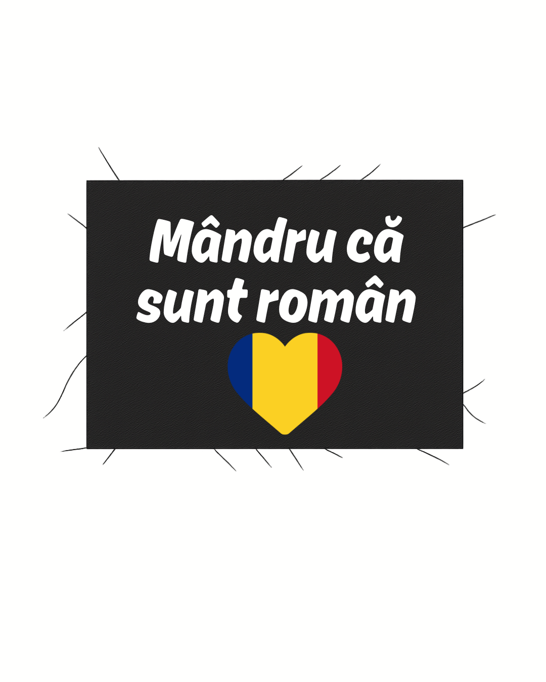 Print detașabil Mândru că sunt român