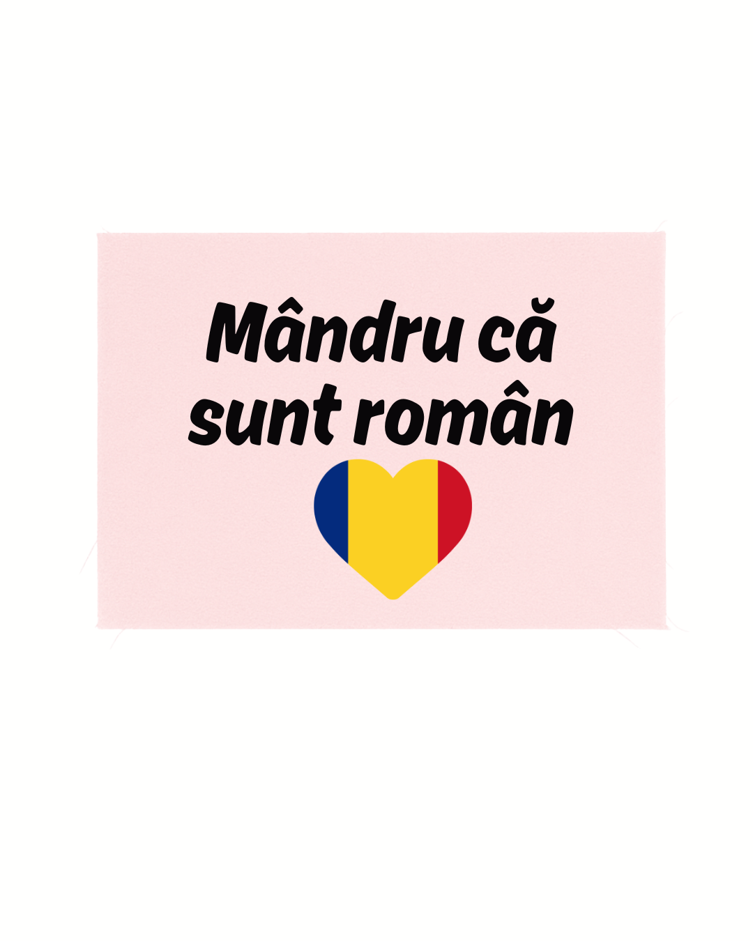 Print detașabil Mândru că sunt român