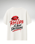 Tricou Red lips & bad decisions