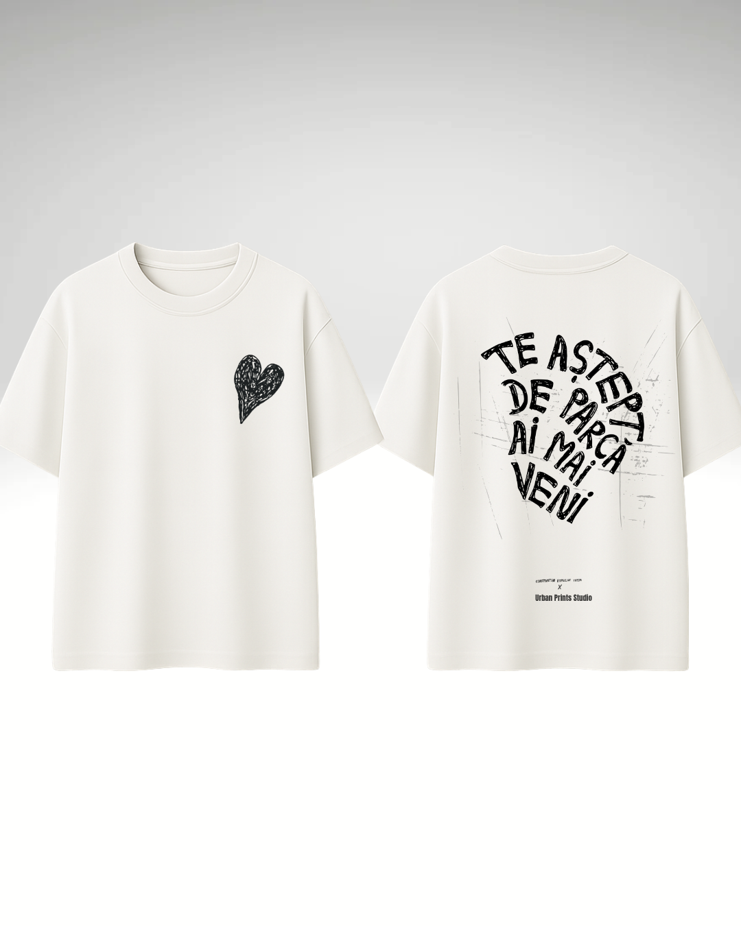 Tricou te aștept de parcă ai mai veni
